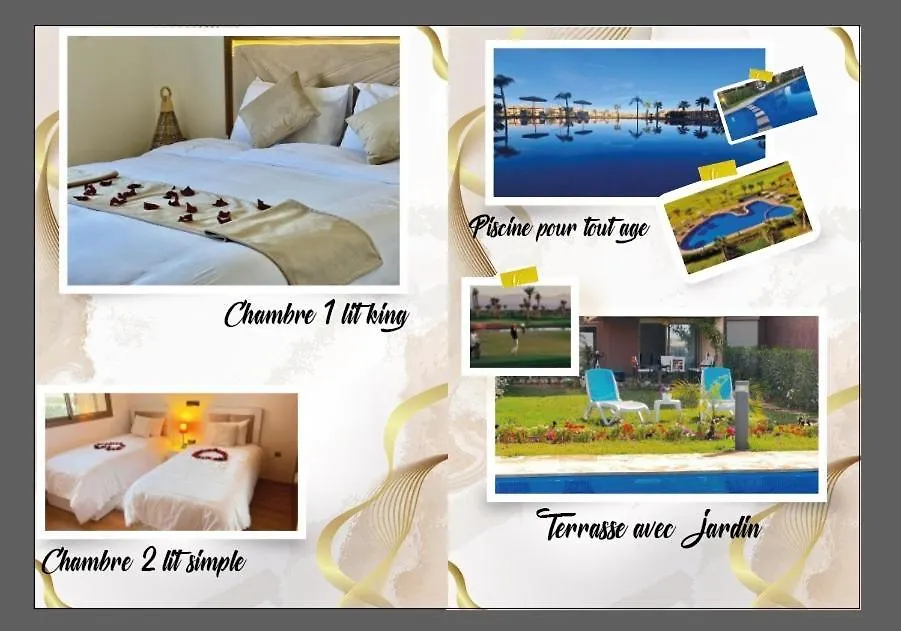 Mini-Villa Situee Dans Une Residence Prestigia A Marrakech, Avec Une Vue Sur La Piscine Et Le Golf Une Securite 24H Sur 24 Et Une Proximite Ideale De L Aeroport 5 Minutes C Est Une Offre Parfaite Pour Des Vacances Marrakesh 0*,